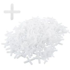 300 Stück Weiß Fliesenkreuze, 3mm Kunststoff Fugenkreuze, Fliesen Abstandshalter, Fugenkreuz für Genaue Positionierung, Abstandhalter Fliesenfugen, Fliesenverlegehilfe, für Wand, Bodenfliesen