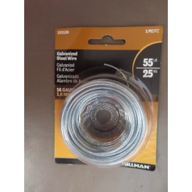 Hillman Galvanized Steel Wire 16 Gauge  25 ft. spool. #123130  NEW