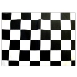 Henbrandt Black and White Chequered Flag Checkered Racing Flags 5ft x 3ft with Eyelets