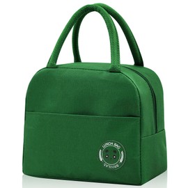TIECHI Insulated Lunch Bag for Adults Kids, Pack Small Cool Bag Lunch Box, Thermal Water-Resistant Lunch Box Bag for Work, School, Picnic Outdoor (Green)