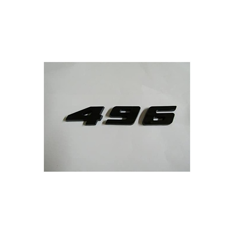 GLOSS BLACK 496 ENGINE ID EMBLEMS - SET OF 3