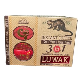 Vietnamese Special Instant Coffee 3 In 1 Luwak - Cafe Hoa Tan 306g (18 x 17g)