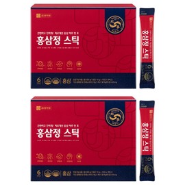 Chong Kun Dang Health Red Ginseng Extract Sticks 30p, 300g, 2 packs / 종근당건강 홍삼정 스틱 30p, 300g, 2개