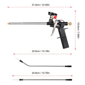 No cleaning foam gun, can extend the tube to 35mm, black long tube can be reused (1)