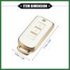 Motoforti Remote Keyless Key Fob Cover Kit for Mitsubishi, 3