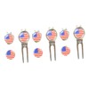TOVINANNA 3sets Professional Golf Marker Divot Tool Hat Clip Golf