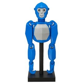 Gorilla Tag, Flexible Gorilla Tag Figurine, Creative Party Decorations,Gorilla Tag Fidget Toy for Kids,Collectible Figurines for Stress Relief,Desktop Decoration,Home Offices Desktop Decoration (Blue)