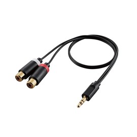 Elecom AV Cable / 3.5φ Converter Adapter / 3.5φ-RCA Pin x 2