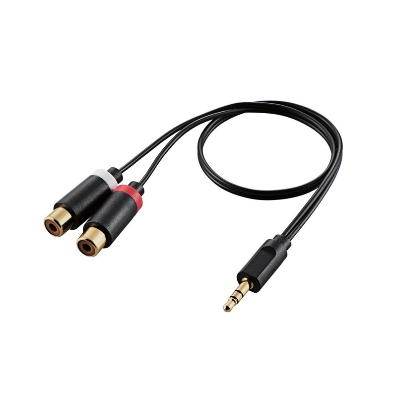 Elecom AV Cable / 3.5φ Converter Adapter / 3.5φ-RCA Pin