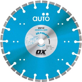 OX Tools OX-UU10-9 Ultimate Universal/Hard 9" Diamond Blade, 7/8 - 5/8 Bore