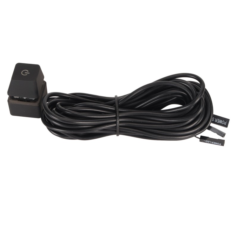 PC Power Switch Blue Switch Mechanical Key Backlit Plug and