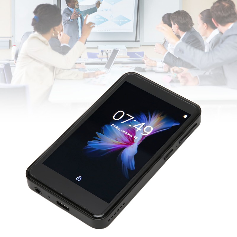 Bluetooth 5.0 MP3 Player 3.6 Inch Touch Screen Smart Noise