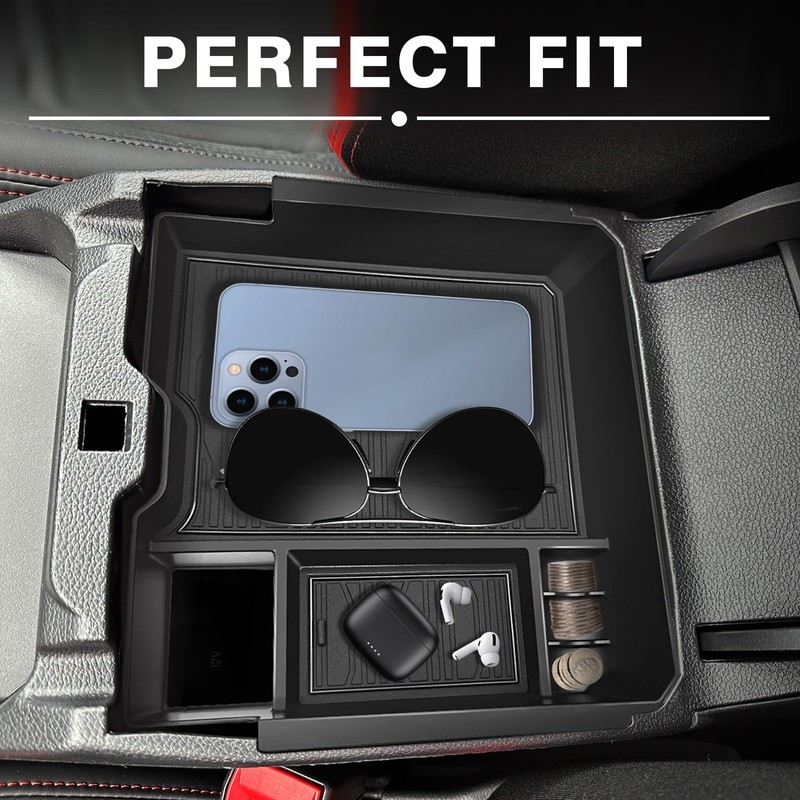 Muslogy Center Console Organizer Compatible with Ford Ranger XL XLT