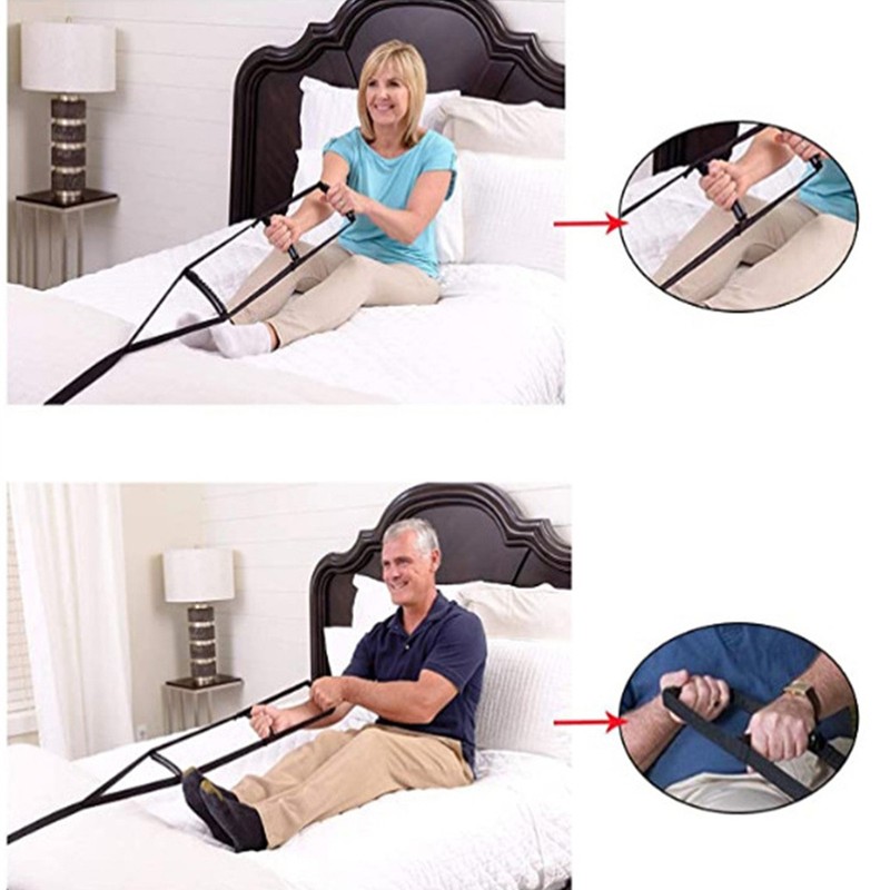 Stand Up Assist Strap with Grips Adjustable Pull Up Aid