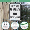 M METERXITY 2-Pack Private Property - No Trespassing Sign, 12