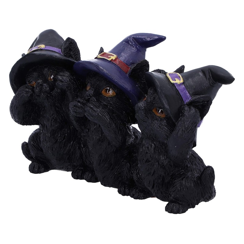 Nemesis Now Three Wise Black Cats See No Hear No