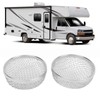 2Pcs RV Furnace Vent 2.8in Round Stainless Steel Flying Bug