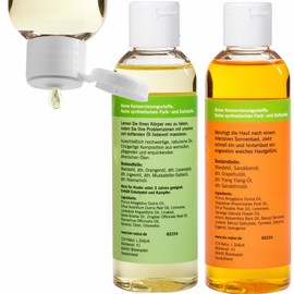 Gift Set (2 x 100 ml) High-Quality Massage Oil for Firmer Skin and Face Massage Oil After Sun with Sea Buckthorn Oil Directly from the Manufactory