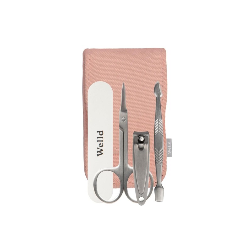 Welld Hand Manicure Kit, Nail Clipper, Nail Pusher, Fingernail Cleaner,