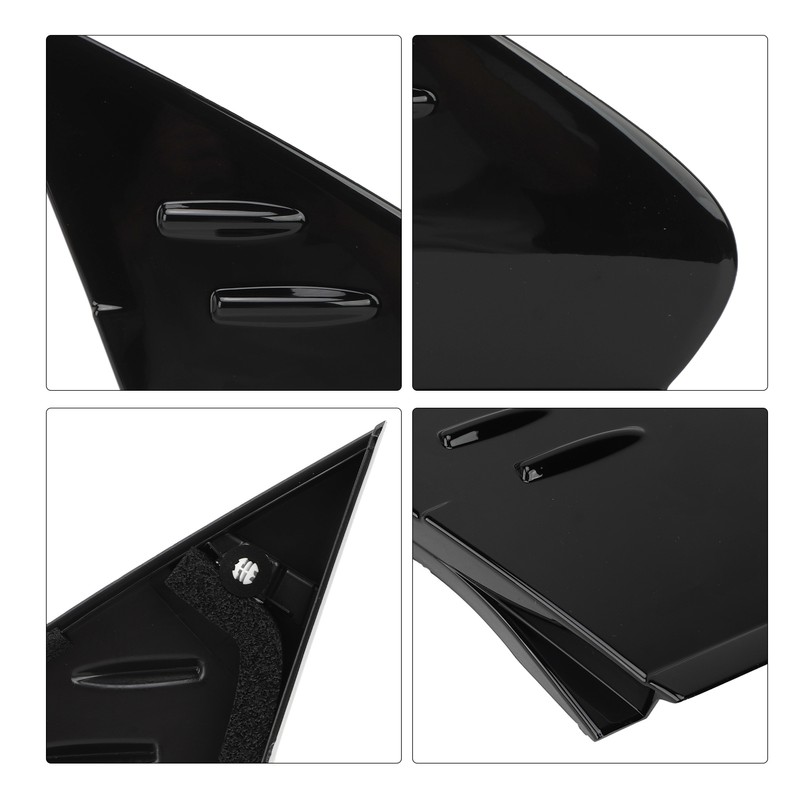 Front Mud Guard Trim Cover Mud Guard Decorative Cover Black