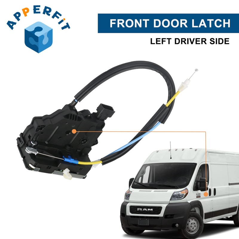 Door Latch Lock Actuator with Cables for Front Door Left