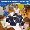 GlamSpark 48 Sheets Space Stickers for Kids – Back to