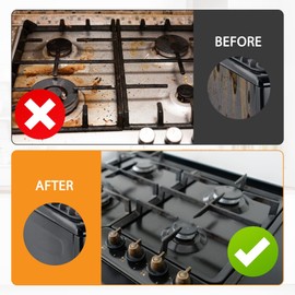 2 PCS Cooker Gap Filler,Stove Gap Cover,Stove Counter Gap Cover,Stove Gap Filler,Bring a Compressed Sponge,Reusable,Easy to Clean Stove,Suitable for Cooktops (Matte Black)