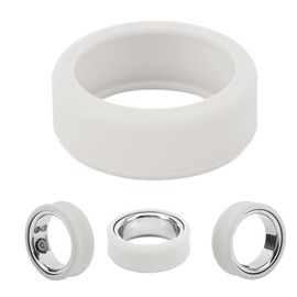 Bewinner Protector de Silicona Smart Ring para Oura Ring Gen 3-1g Funda de Anillo Ligera Funda Elástica Respetuosa con la Piel Universal para Hacer Ejercicio y Tareas Domésticas (S)