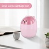 Desktop Trash Can with Lid, Cute Mini Desk Bin, Plastic