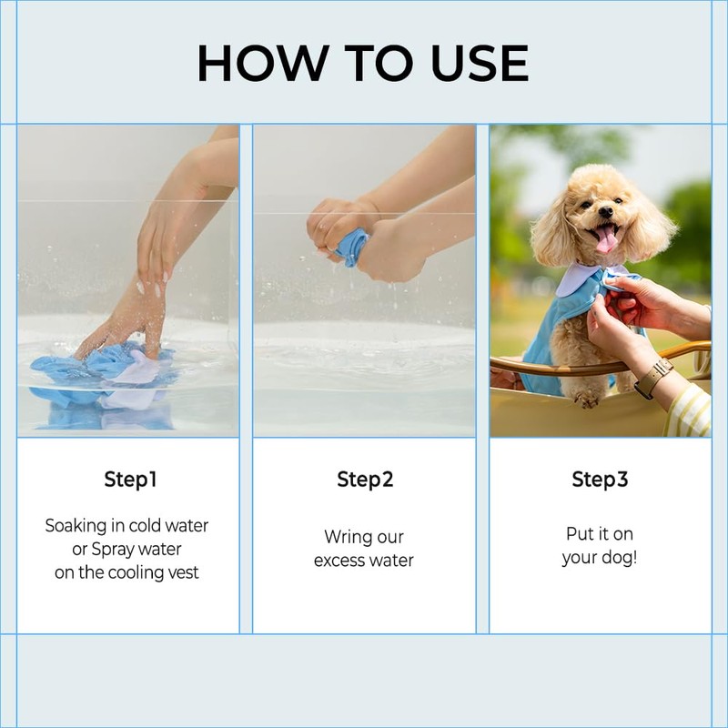 PETRIUM Dog Cooling Vest - Cute, Lightweight, Breathable, Reflective Cooling