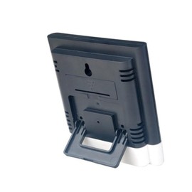 SHOWERORO Room Thermometer and Hygrometer - Temperature and Humidity Meter with Calendar and Alarm Compact and Wall Mountable