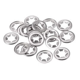 uxcell M12 ing Washer 11.2mm I.D. 24.5mm O.D. Internal Tooth Washers Push-On ing Speed Clip 304 Stainless Steel 20pcs