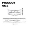 LNQ LUNIQI 1 x Eyebrow Microblading Ruler, Digital Eyebrow Ruler,