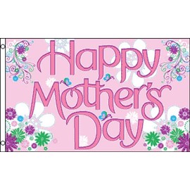 Happy Mothers Day Flag 5ft x 3ft