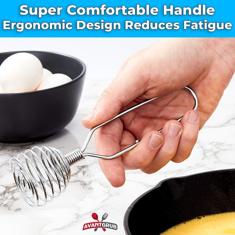 Chef Grade, Extra Strong 8 Inch French Coil Whisk 2
