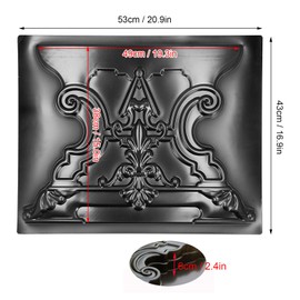 Stone Bench Concrete Pedestal Mold, Garden Stool Stone Sculpture Base Forming Mold, Patio Cement Path Paving Mould Accessory