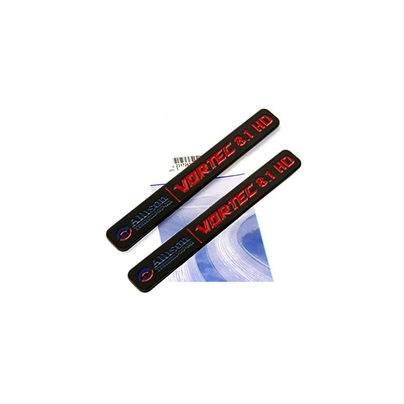 Yoaoo 2Pack OEM Allison Transmission 8.1Hd Emblem 8.1L Vortec Badge