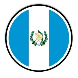 Guatemala Flag - 12" Vinyl Sticker Waterproof Decal