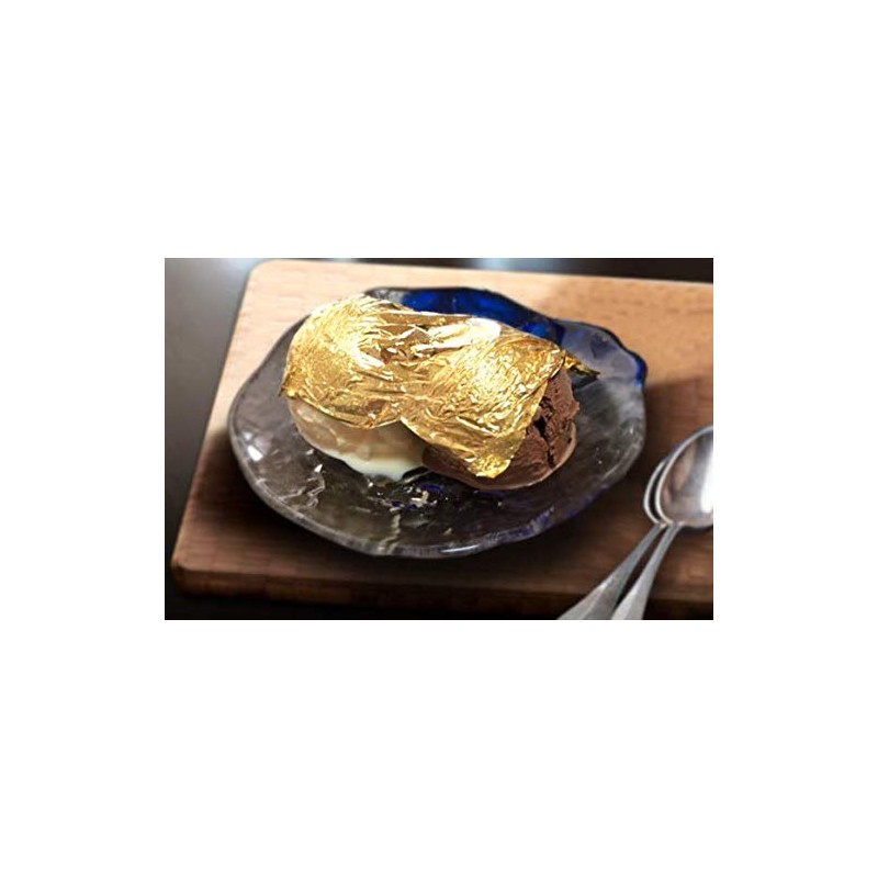 Edible Gold Foil Flower Fubuki Foil Type 10 Sheets (Eat