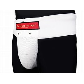 BULL TERRIER Foul Cup & Supporter, White (Large) / Bull Terrier Supporter with Cup, Mixed Martial Arts, Karate, Kickboxing, Muay Thai, Baseball, Rugby, Football, Boxing, Guard Supporter