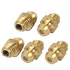 uxcell M6 x 5mm Male Thread Brass Straight Grease Nipples