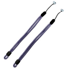 Improved Replacement Reflective Wrist Straps for Oculus Quest 2 Gen Controller, Sturdy Comfy Adjustable Hand Strap for Oculus, Easy Attach White Resin Stopper for Oculus Controllers Purple