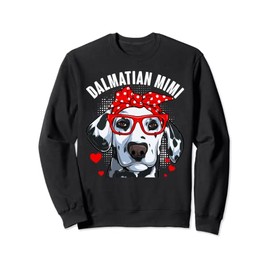 Dalmatian Mimi Dog Lover Family Matching Mother's Day Women Sweatshirt