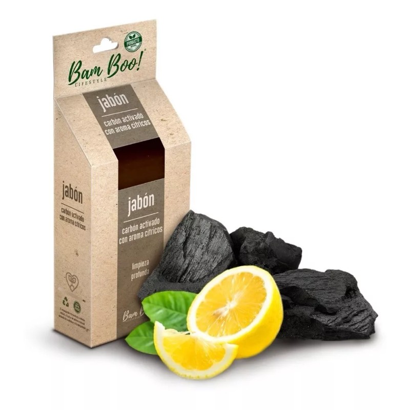 Bam Boo! Lifestyle Jabón Carbón Activado Y Cítricos 80 G