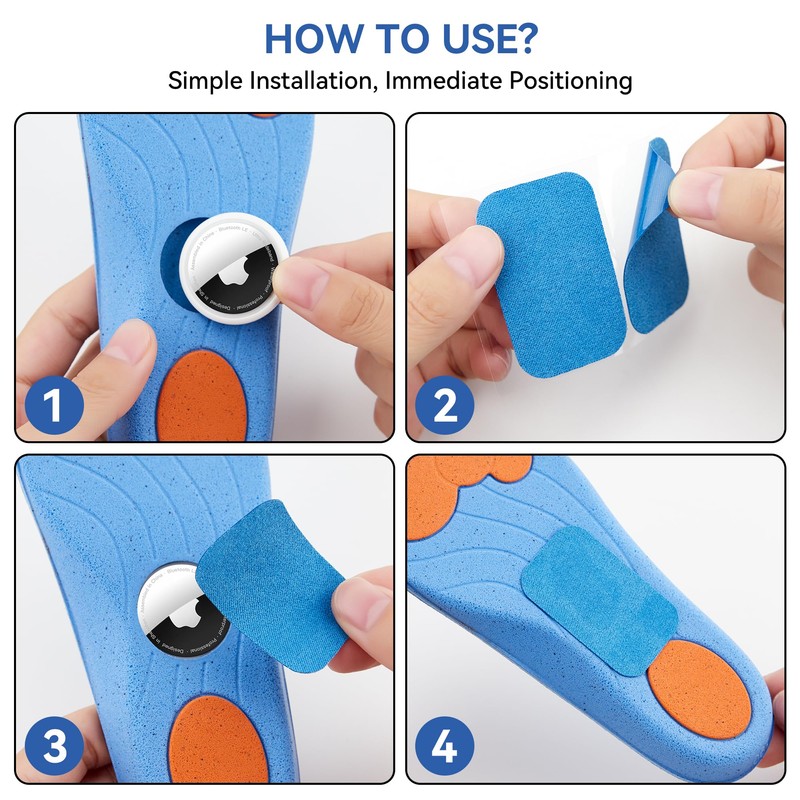 for AirTag Insole [1st & 2nd Generation] Moisture Wicking Insoles