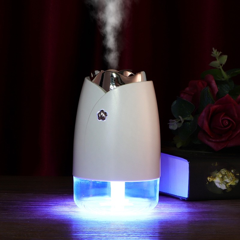 USB Car Air Humidifier Atomizer LED Night Light Fog Purifier