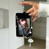 Uchyius Kpop Photocard Holder Keychain with Star Cloud Chain Keychain,