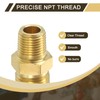 sourcing map 2Pcs Brass Pipe Fitting, 5/16" OD x 1/8"