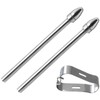HaeKap 2 Pack Titanium Alloy Metal Fine Nibs Replacement for
