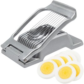 Egg Slicer, Heavy Duty Metal Egg Slicer Cutter for Boiled Eggs Dishwasher Safe, Manual Egg Slicer Cutting Wire Made of Stainless Steel for Kitchen
